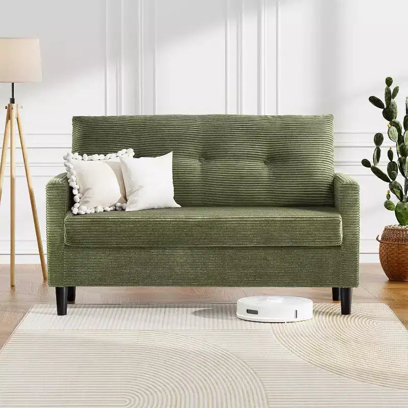 Dyonery 50 Loveseat Sofa,Tool-Free Setup Small Couches