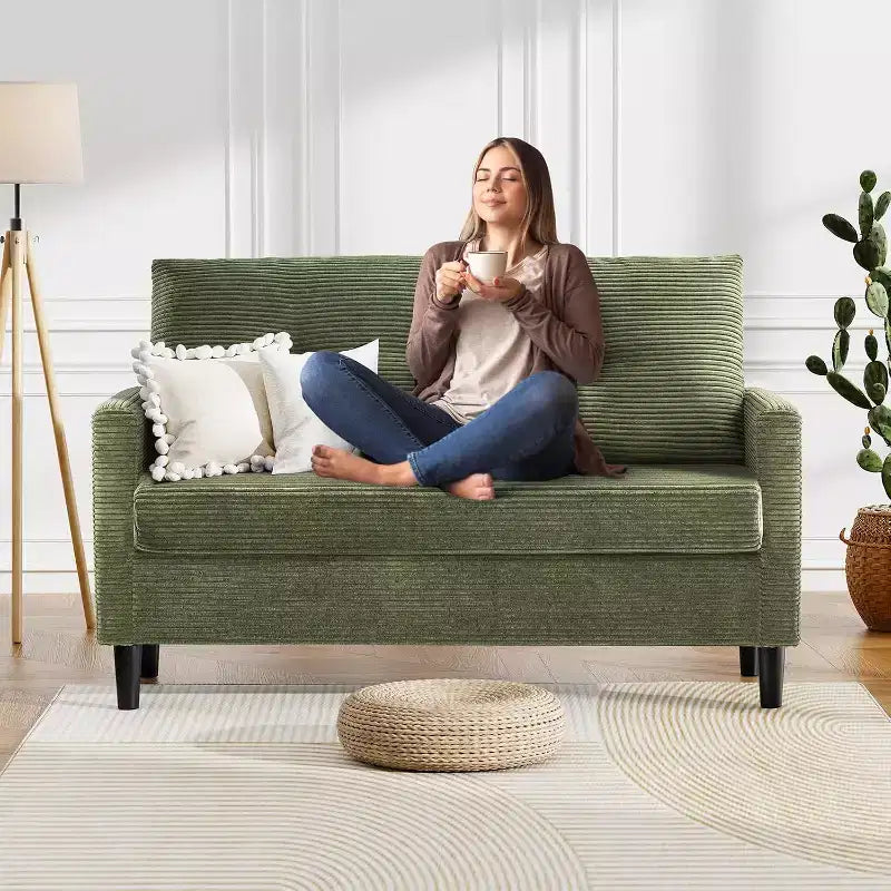 50 Loveseat Sofa,Tool-Free Setup Small Couches