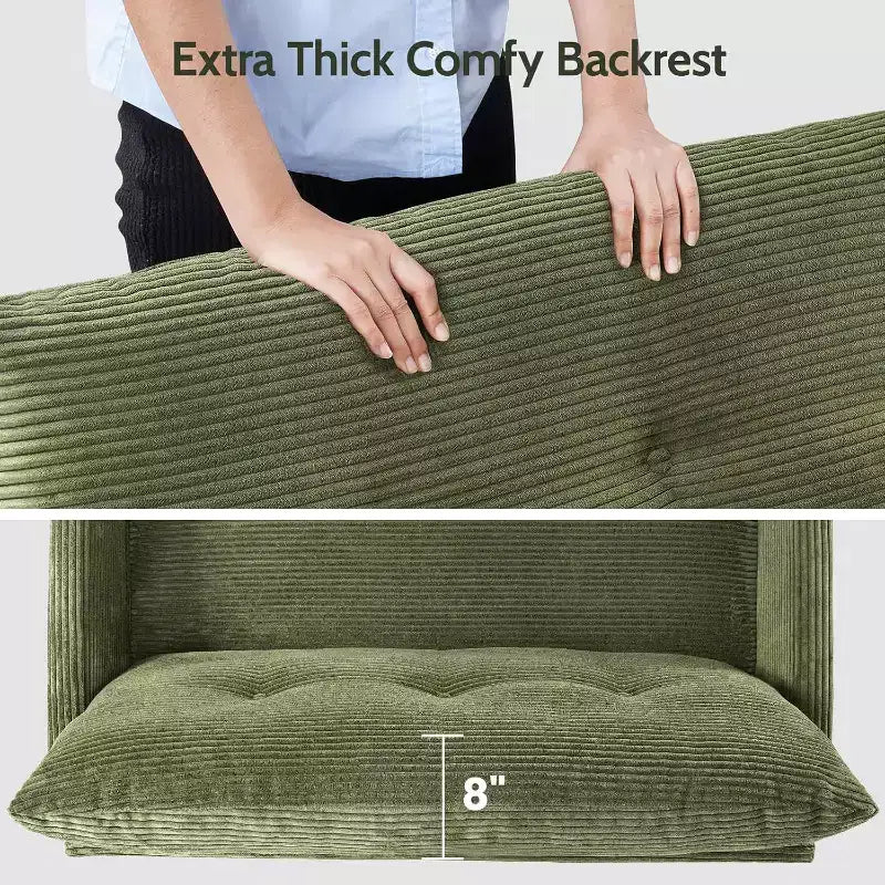 50 Loveseat Sofa,Tool-Free Setup Small Couches
