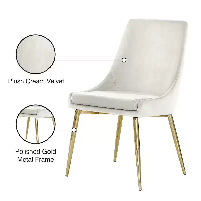 Karina Velvet Dining Chair, Set of 2