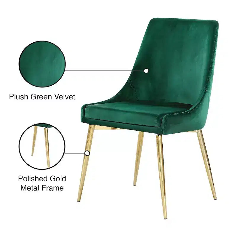 Karina Velvet Dining Chair, Set of 2
