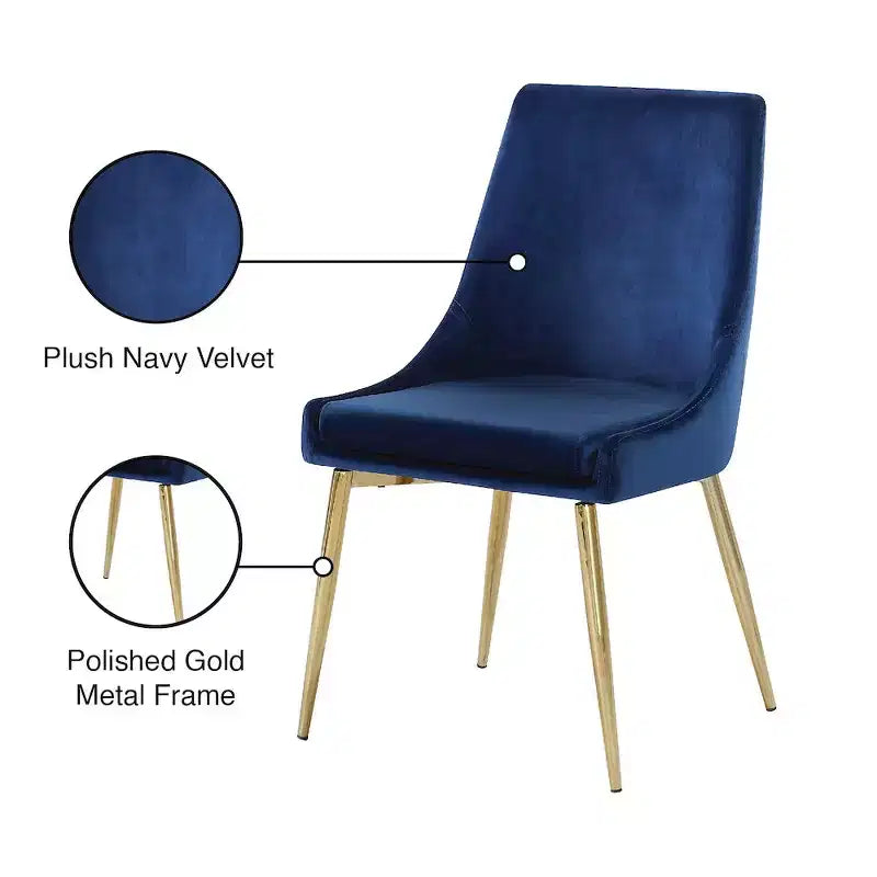 Karina Velvet Dining Chair, Set of 2