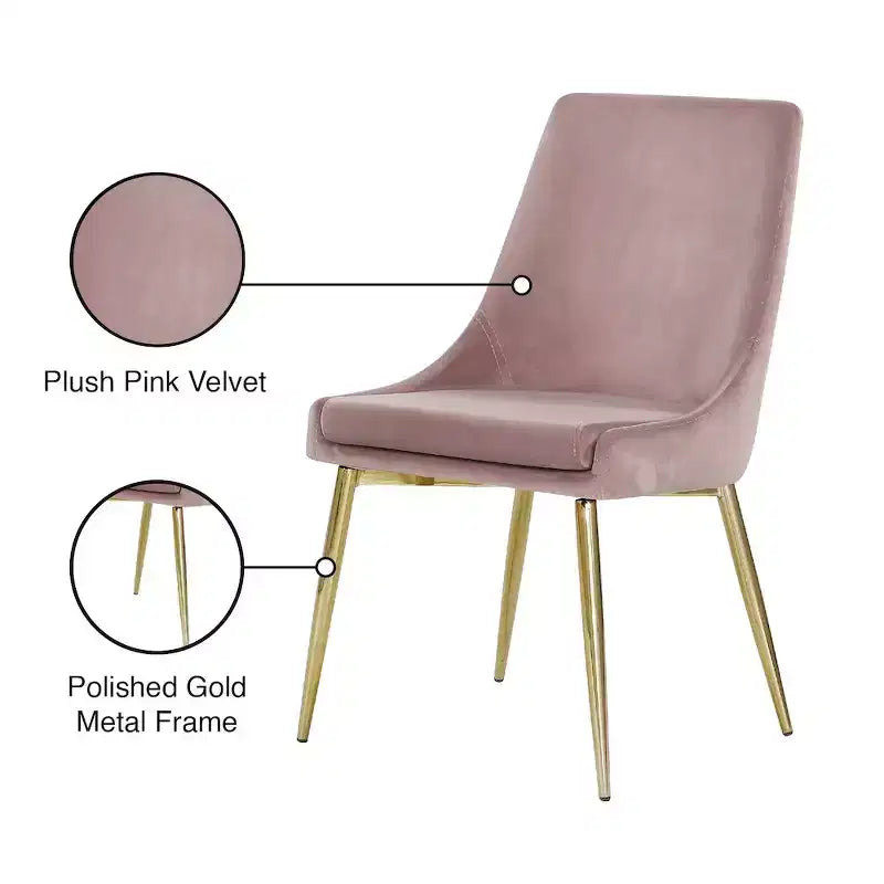 Karina Velvet Dining Chair, Set of 2