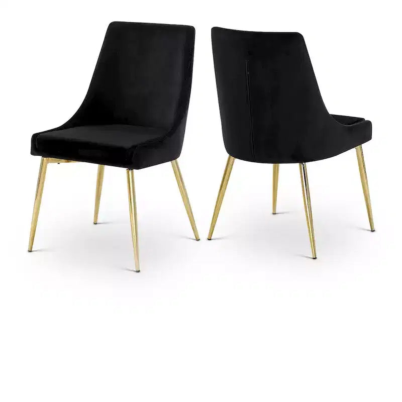 Karina Velvet Dining Chair, Set of 2
