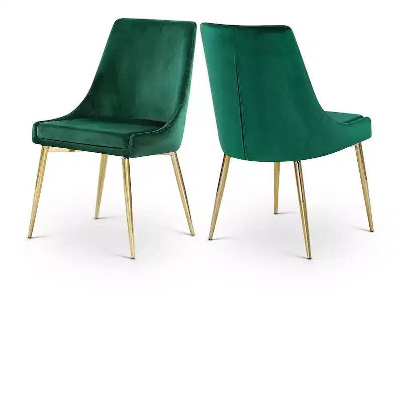 Karina Velvet Dining Chair, Set of 2