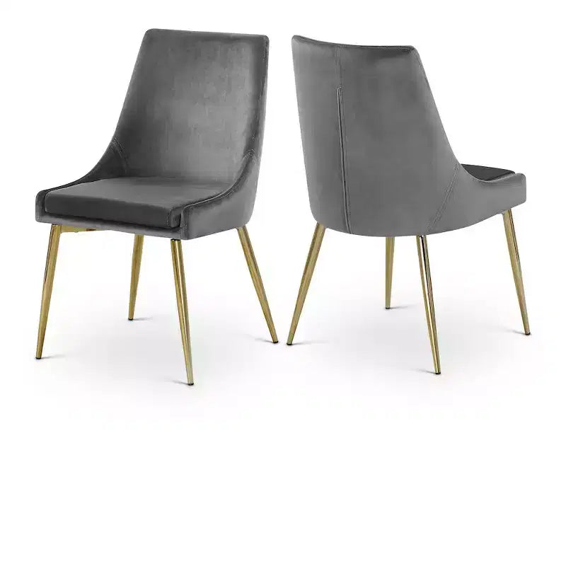 Karina Velvet Dining Chair, Set of 2