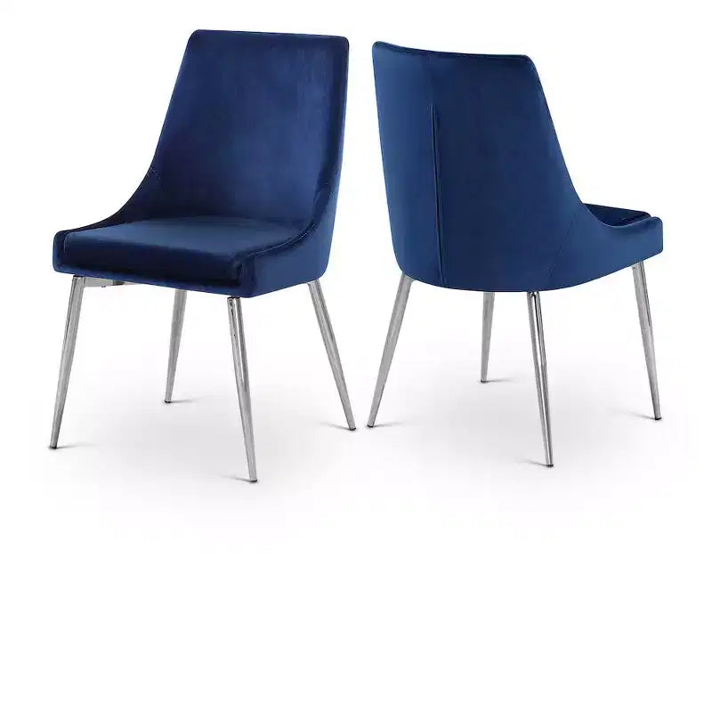 Karina Velvet Dining Chair, Set of 2