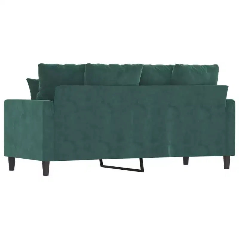 2-Seater Velvet Sofa Modern Styling in Dark Gray with a Strong Metal Frame and Comfortable Seating