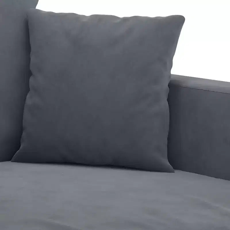 2-Seater Velvet Sofa Modern Styling in Dark Gray with a Strong Metal Frame and Comfortable Seating