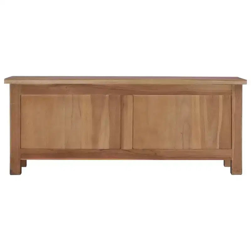 TV Cabinet Natural Teak Solid Teak Wood Medium Teak TV Cabinet