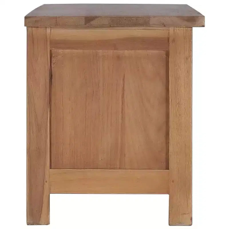 TV Cabinet Natural Teak Solid Teak Wood Medium Teak TV Cabinet