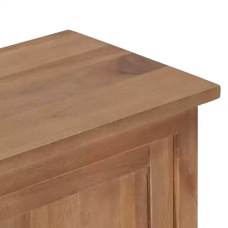 TV Cabinet Natural Teak Solid Teak Wood Medium Teak TV Cabinet