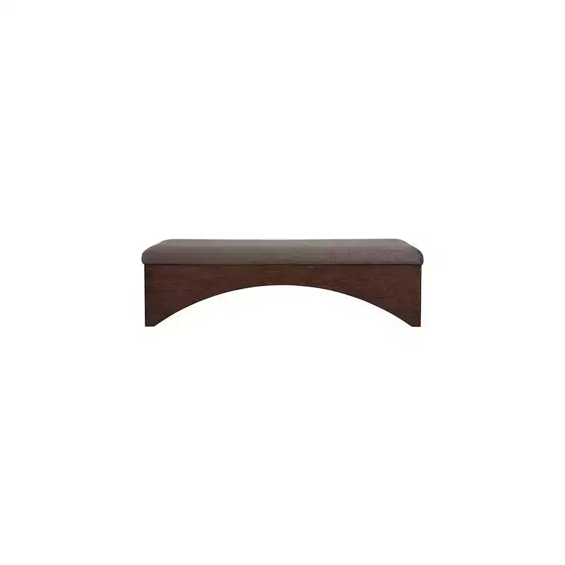 Lawson Velour Fur Fabric Bench