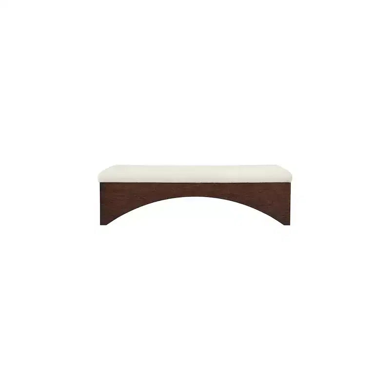 Lawson Velour Fur Fabric Bench