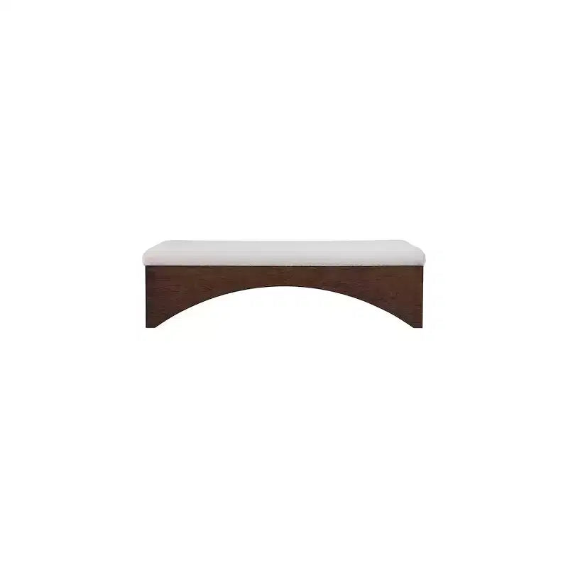 Lawson Velour Fur Fabric Bench