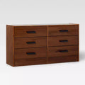 Walker Edison Easy Assembly Solid Wood 6-Drawer Dresser with Handles