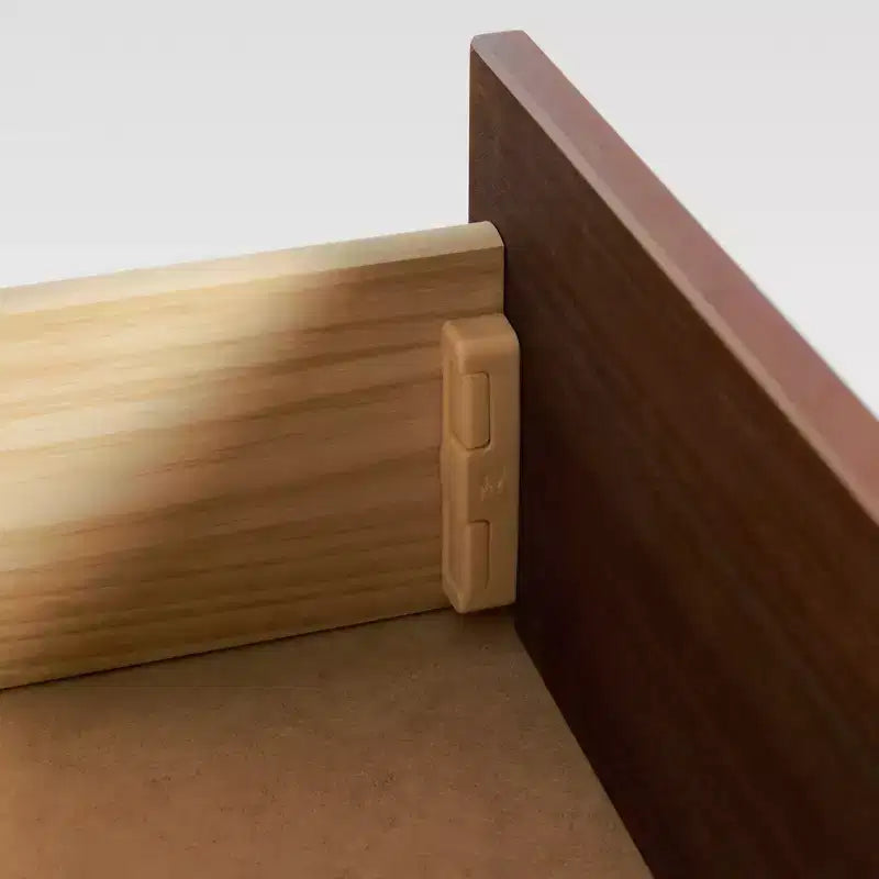 Easy Assembly Solid Wood 6-Drawer Dresser with Handles
