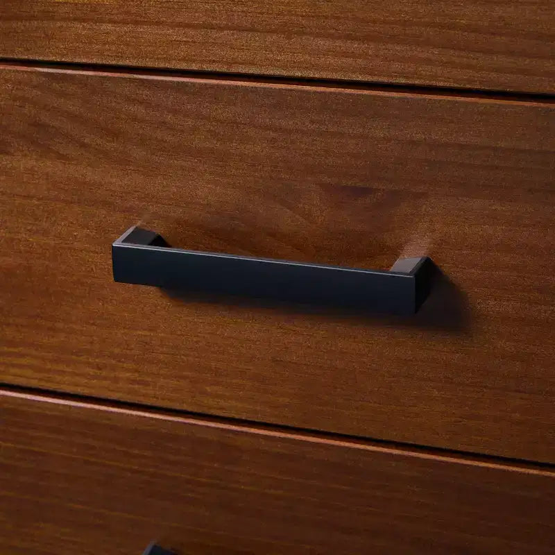 Easy Assembly Solid Wood 6-Drawer Dresser with Handles