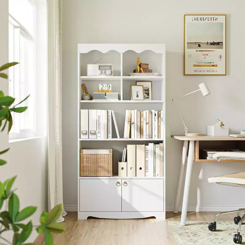 5-Tier Bookcase and Bookshelf, Large 63 Inch High Floor-To-ceiling Bookshelf for Home Office, Toy Display Storage Rack, Bookcase Storage Rack