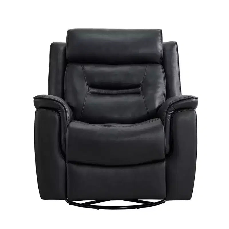 Swivel Manual Recliner Faux Leather Glider Recliner