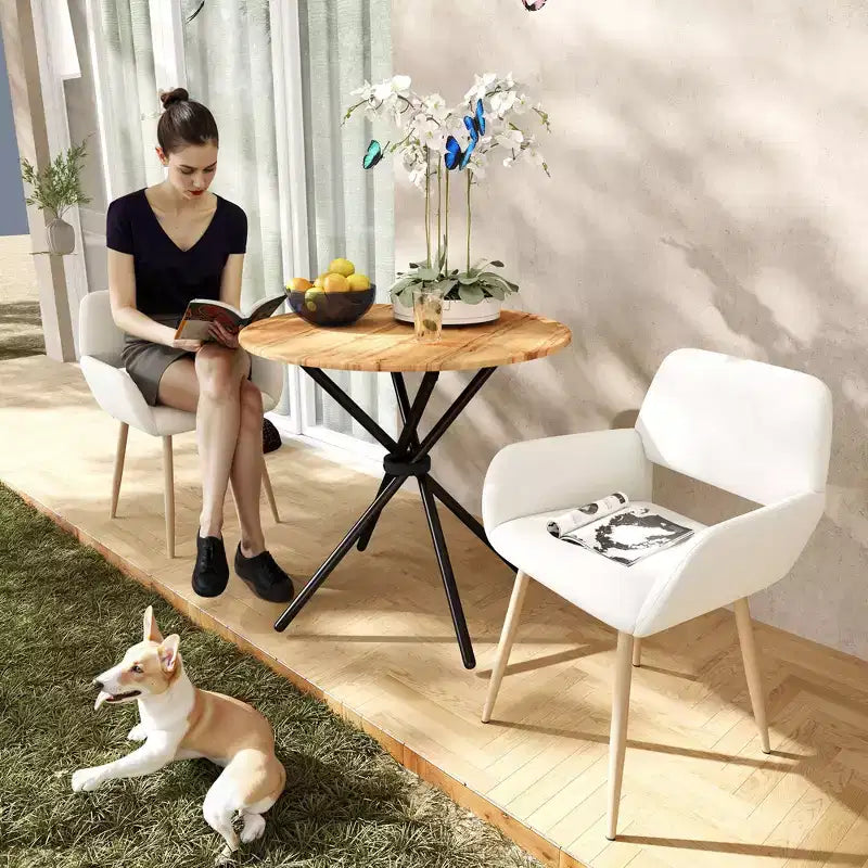 31.5 Round Dining Table for Small Spaces, Seats 23