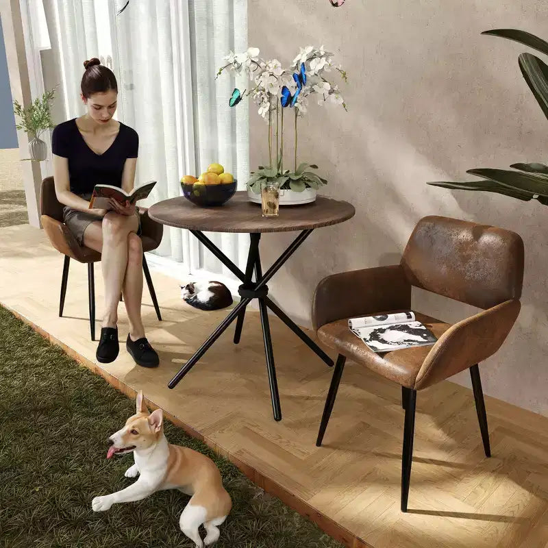 31.5 Round Dining Table for Small Spaces, Seats 23