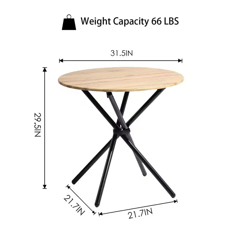 31.5 Round Dining Table for Small Spaces, Seats 23
