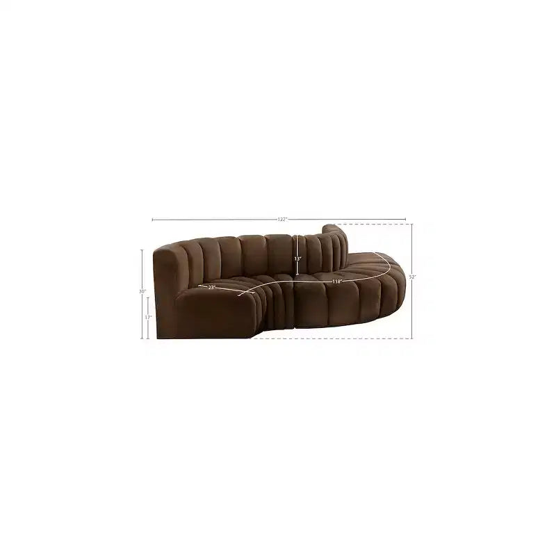 Arc Velvet Modular Sofa