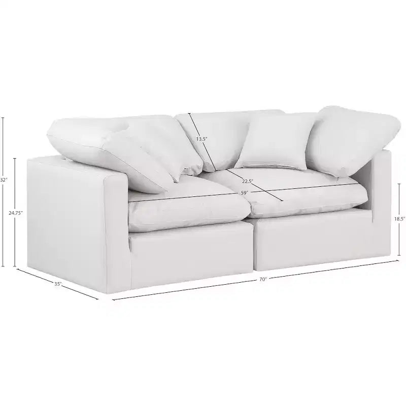 Indulge Vegan Leather Modular Sofa