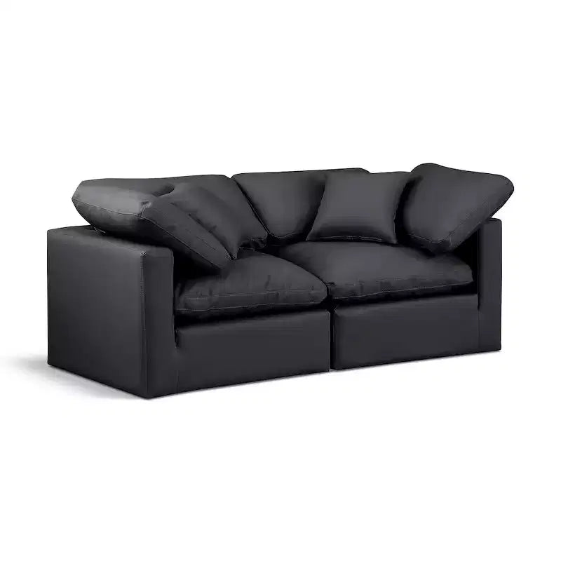 Meridian Furniture,Indulge Vegan Leather Modular Sofa