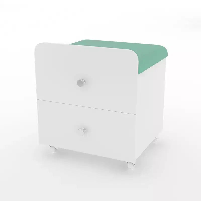 Vanity Stool Chair with Storage with Wheels, Upholstered Space-Saving Makeup Chair, Multi-Functional Ottoman Bench, for Bedroom, Living Room