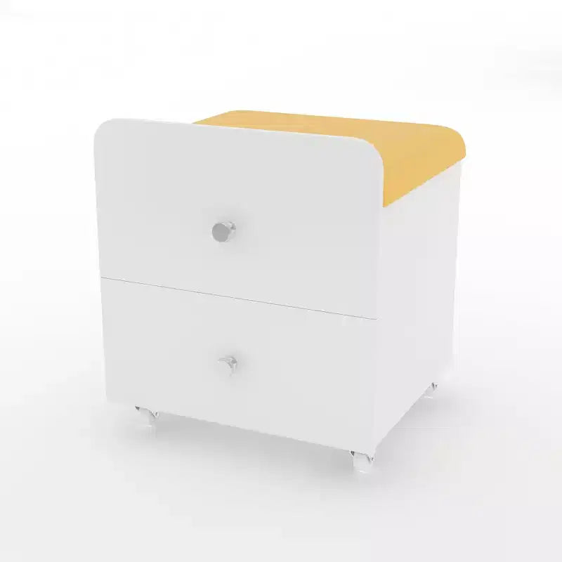 Vanity Stool Chair with Storage with Wheels, Upholstered Space-Saving Makeup Chair, Multi-Functional Ottoman Bench, for Bedroom, Living Room